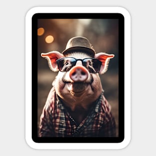 Funny pig Sticker